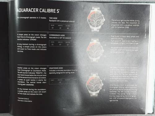 TAG HEUER BOOK 127 PAGES HARD COVER WITH COLOUR FOTO`S ON EACH PAGE IN EXCELLENT CONDITION - RARE