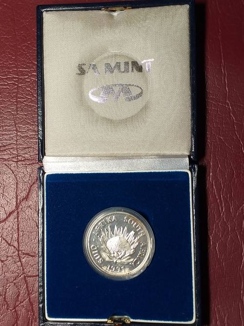 1991 RSA STERLING SILVER RAND - NURSING - PROOF IN SAM BOX