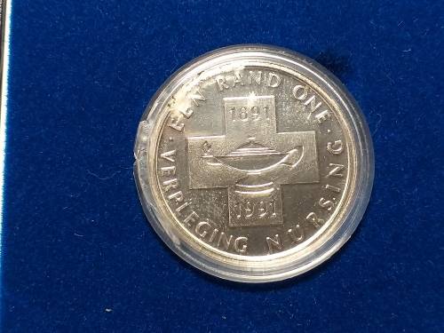 1991 RSA STERLING SILVER RAND - NURSING - PROOF IN SAM BOX