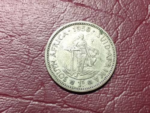 1958 SA UNION SILVER SHILLING