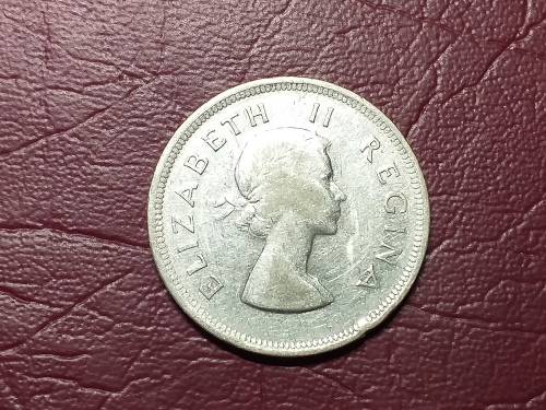 1954 SA UNION SILVER 2.5 SHILLINGS