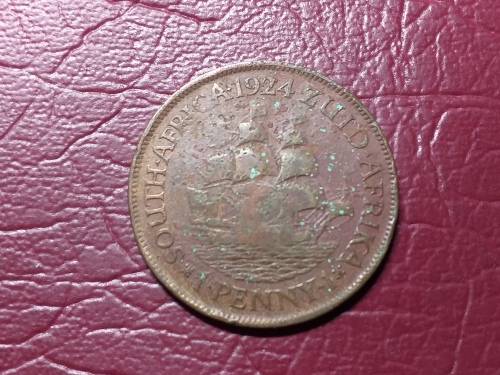 1924 SA UNION PENNY - [Filler coin]