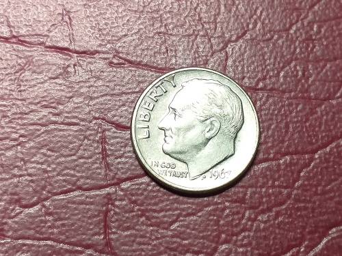 1967 USA ONE DIME