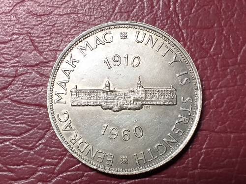 1960 SA UNION SILVER 5 SHILLINGS