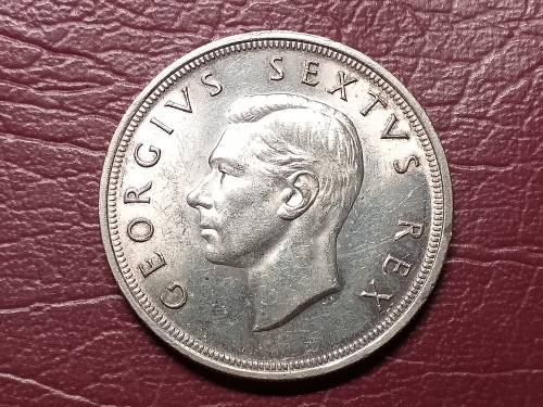 1949 SA UNION SILVER 5 SHILLINGS