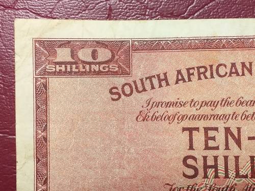 1941 SA RESERVE BANK TEN SHILLINGS NOTE - J. POSTMUS