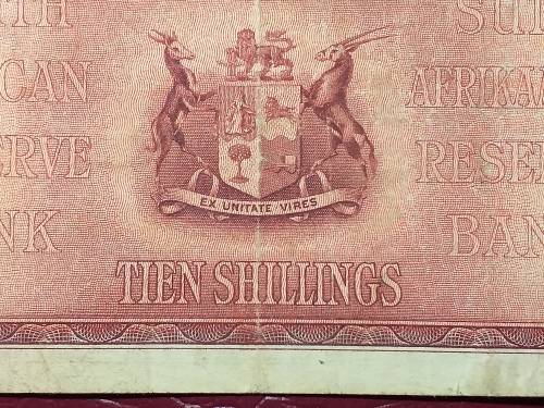 1941 SA RESERVE BANK TEN SHILLINGS NOTE - J. POSTMUS