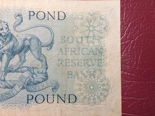 1959 SA RESERVE BANK ONE POUND NOTE - M.H. DE KOCK