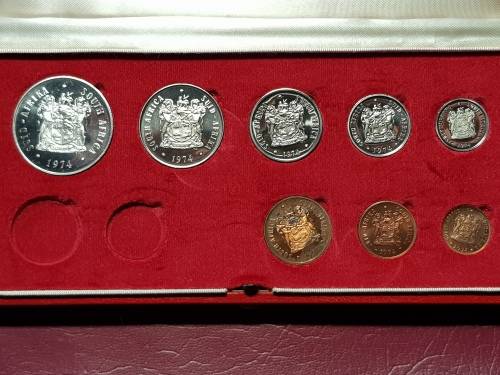 1974 RSA SHORT PROOF SET IN LONG PROOF SAM BOX