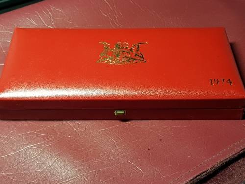 1974 RSA SHORT PROOF SET IN LONG PROOF SAM BOX