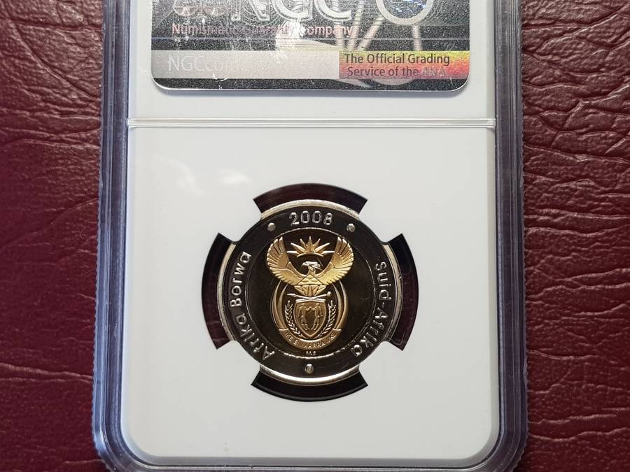 PF 69 ULTRA CAMEO 2008 RSA R5 - MIRRORED - NGC GRADED