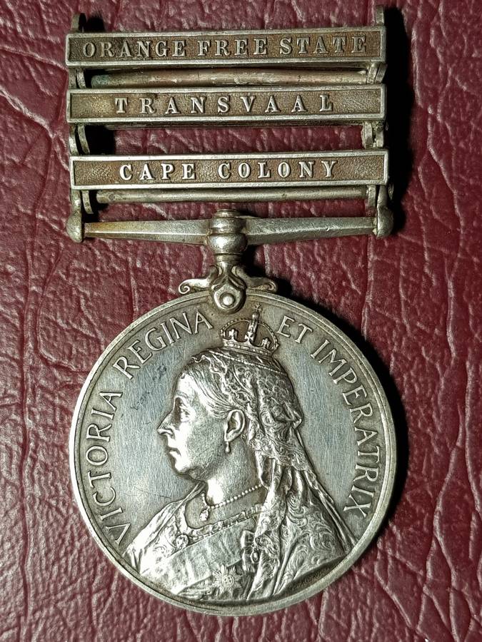 ANGLO BOER WAR MEDAL - SCOUT H.H. POWELL - MONTMORENCY`S SCOUTS