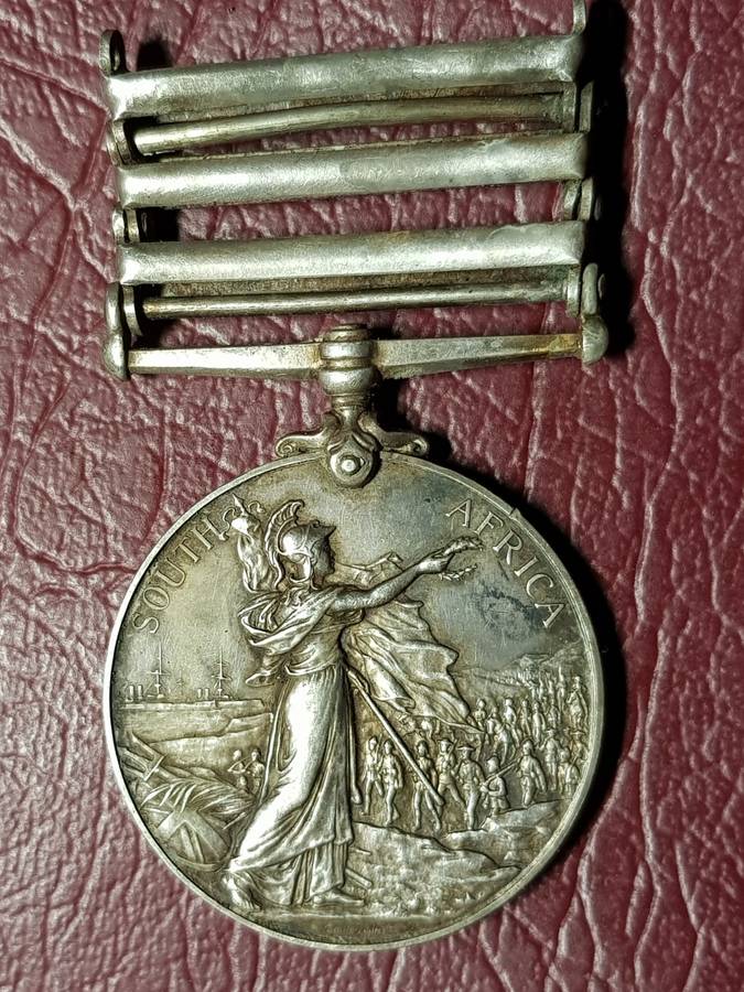ANGLO BOER WAR MEDAL - SCOUT H.H. POWELL - MONTMORENCY`S SCOUTS