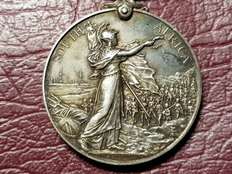 ANGLO BOER WAR MEDAL - SCOUT H.H. POWELL - MONTMORENCY`S SCOUTS