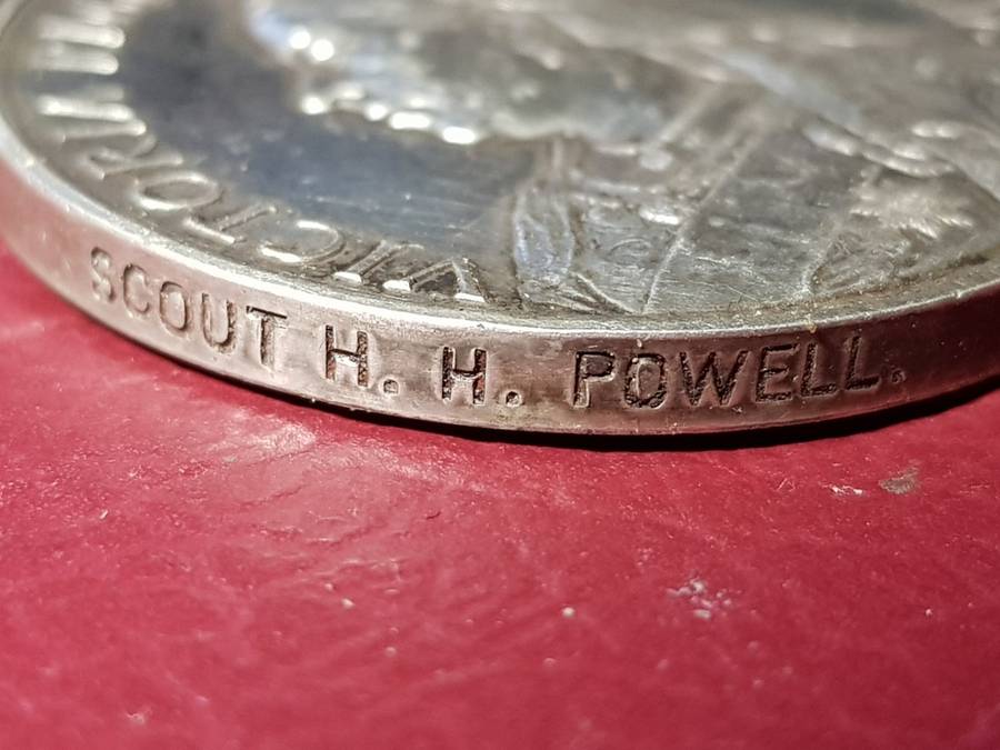 ANGLO BOER WAR MEDAL - SCOUT H.H. POWELL - MONTMORENCY`S SCOUTS