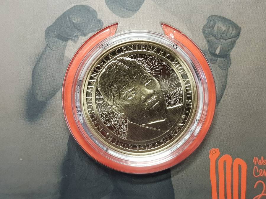 2018 RSA Aluminium Bronze R50 Nelson Mandela - As a young man - WITH COA - CAPSULED