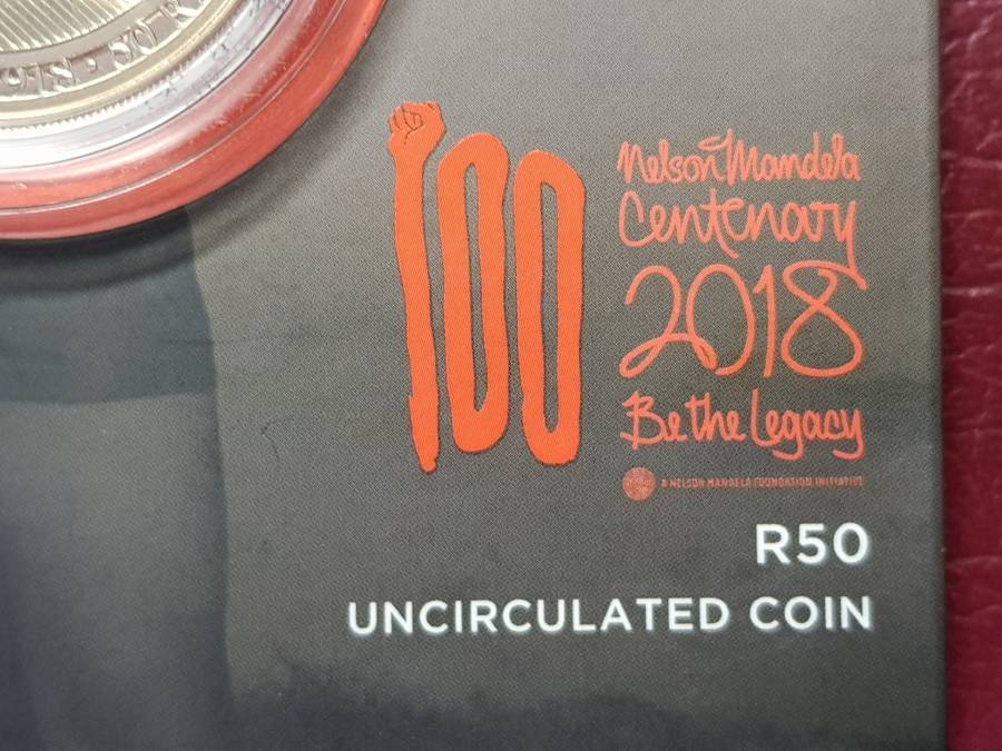 2018 RSA Aluminium Bronze R50 Nelson Mandela - As a young man - WITH COA - CAPSULED