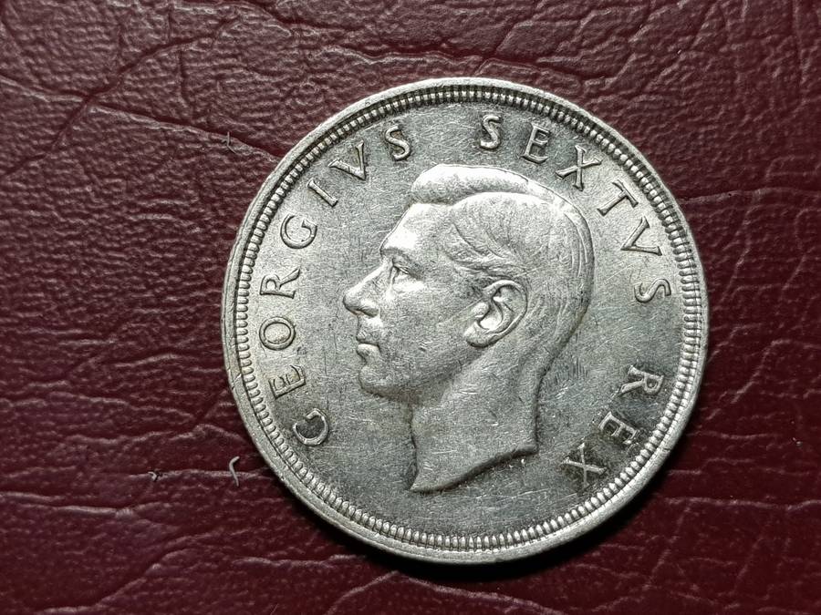 1948 SA UNION SILVER 5 SHILLINGS