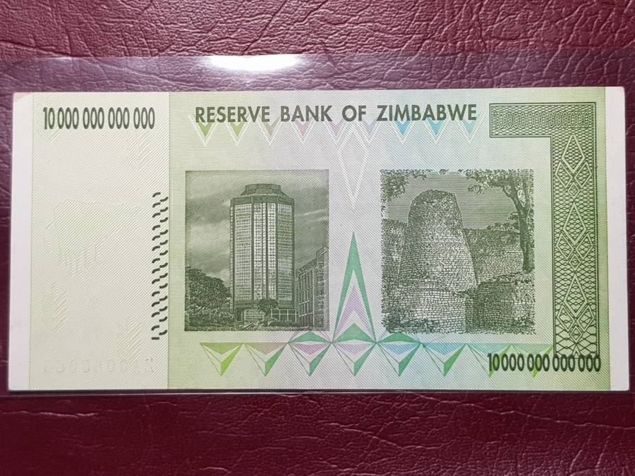 2008 ZIMBABWE 10 TRILLION DOLLAR NOTE - UNC