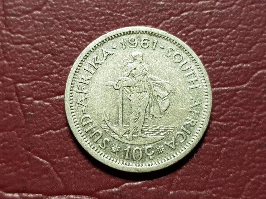 1961 RSA Silver 10 Cent