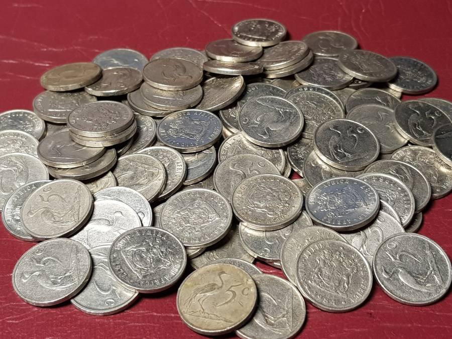 A Lot Of 100 RSA Nickel 5 Cent Coins - [Bid per coin to take all.]