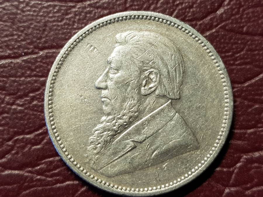 1897 ZAR Sterling Silver 2 Shillings
