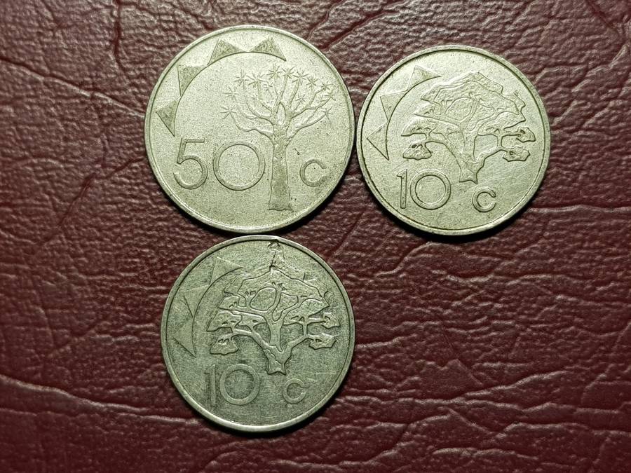 3 x Coins from Namibia