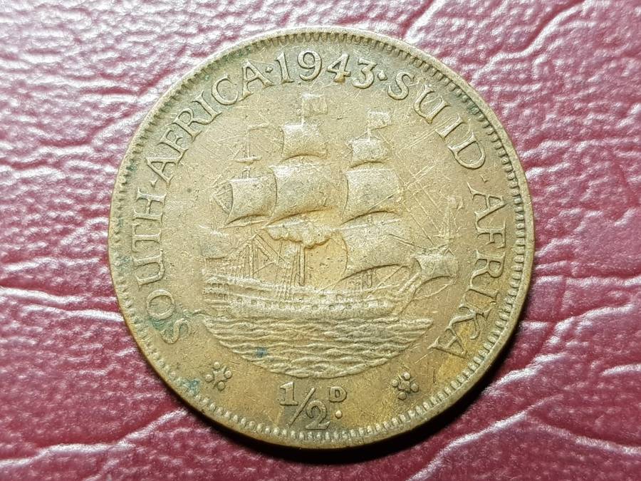1943 SA Union ½ Penny