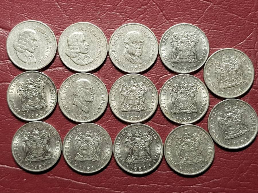 A Lot Of 14 RSA 10 Cent Coins - Different Dates - [Bid per coin to take all]