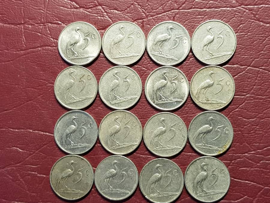 A Lot Of 16 RSA Nickel 5 Cents - Different Dates - [Bid per coin to take all]