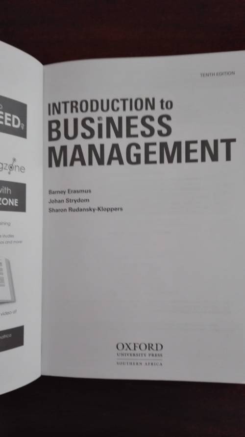 Introduction To Business Management (10th Edition)