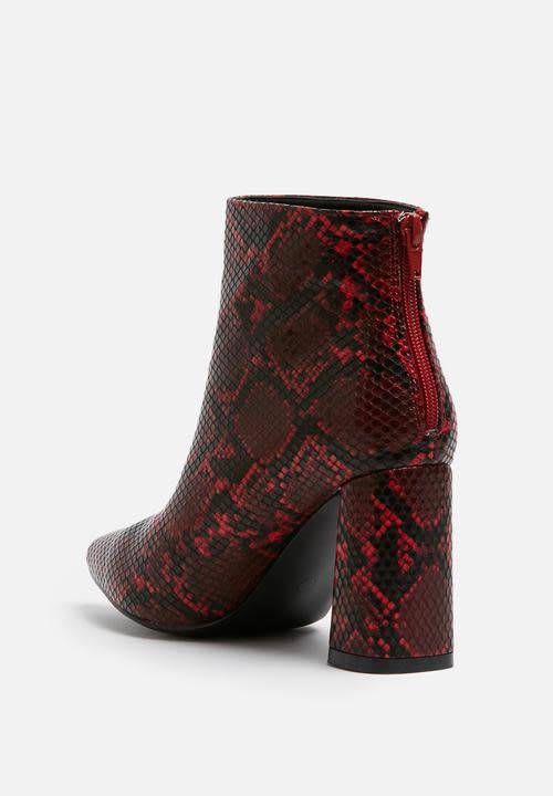Snakeskin Ankle Boots