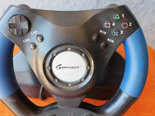 PS2 STEERING WHEEL IN COMPLETE CONDITION NOT TESTED