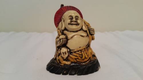 A STUNNING YELLOW,RED AND BLACK BUDDHA FOR YOUR DESK OR ANYWHERE ELSE IN YOUR HOME!!!!