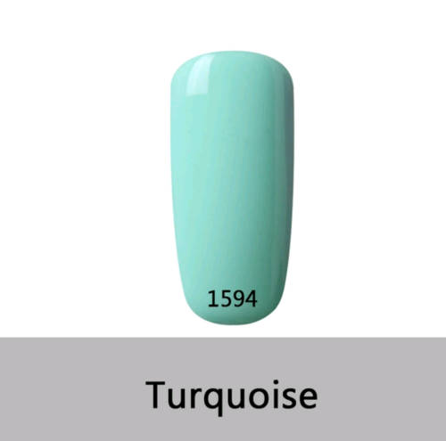 ELITE99 TURQUOISE COLOUR GEL POLISH!!! UV LED!!! SOAK OFF!! 7ML (#1594)