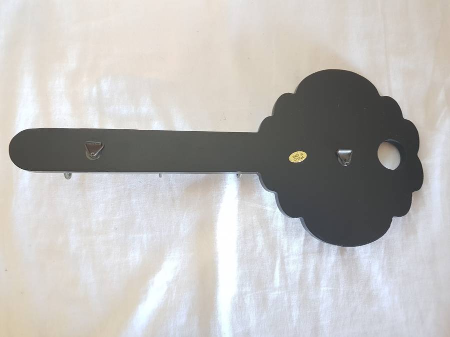 Black Wall Hanging Key Hook `The Story of Us`