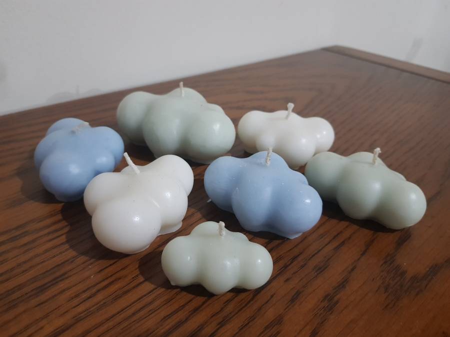Beautiful Collection of 7 mixed Cloud Candles