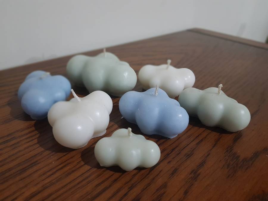 Beautiful Collection of 7 mixed Cloud Candles