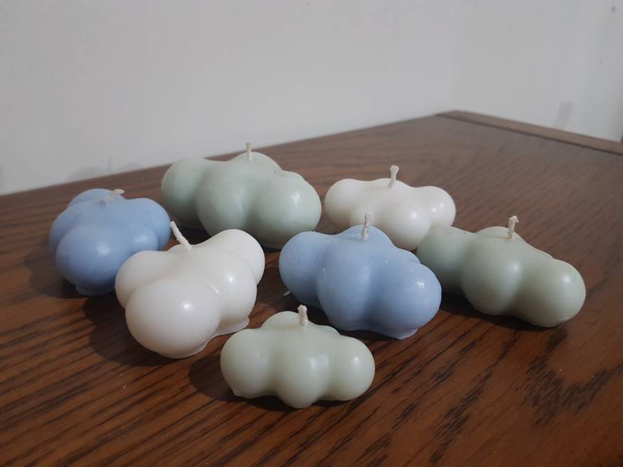 Beautiful Collection of 7 mixed Cloud Candles