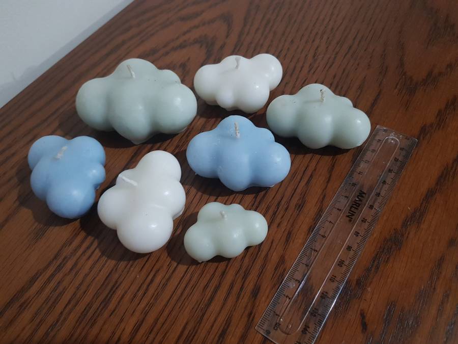 Beautiful Collection of 7 mixed Cloud Candles