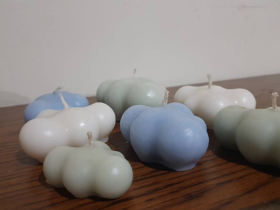 Beautiful Collection of 7 mixed Cloud Candles