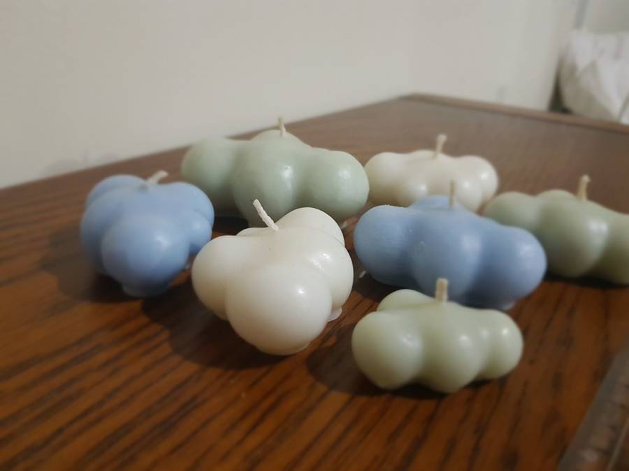 Beautiful Collection of 7 mixed Cloud Candles