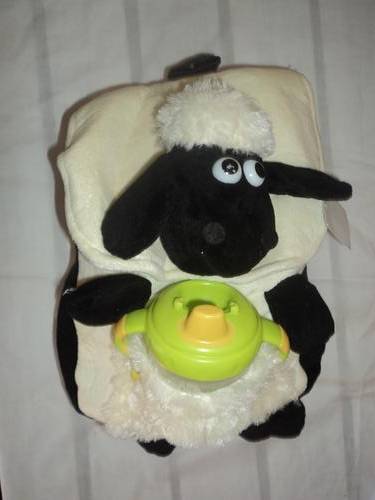 SHAUN THE SHEEP/ TIMMY TIME!!! KIDDIES BACK PACK / MINI NAPPY BAG!!!WITH FRONT POCKET FOR BOTTLE!!!!