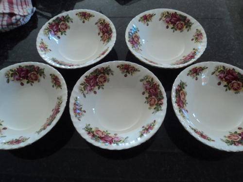 5 X STUNNING ENGLISH ROSE ROYAL CHINA BOWLS!!!!