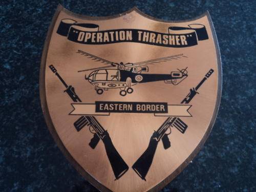 AWESOME COPPER OPERATION THRASHER EASTERN BORDER PLAQUE / CREST!!!!