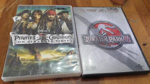 2 GREAT EXCITING DVD'S!!! JURASSIC PARK 3 AND PIRATES OF THE CARIBBEAN - ON STRANGERS TIDES!!!!
