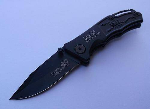 SCORPION MOTIF POCKET KNIFE BY LINTON WITH BELT CLIP !!! COOL !! LOW !! LOW !! LOW SHIPPING FEES !!!
