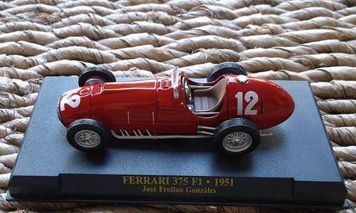 1:43 FERRARI 375 F1 DIE CAST METAL MODEL ON STAND..1951...DRIVEN BY JOSE FROILAN GONZALES