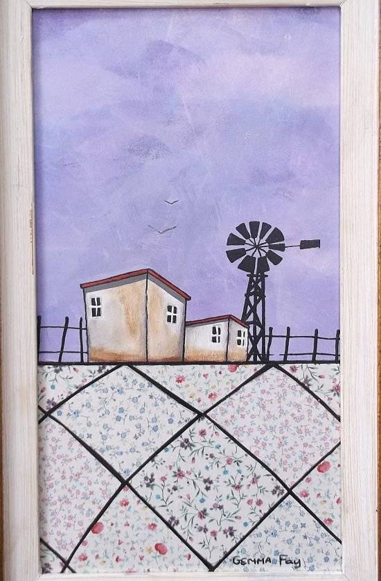 A MARVELOUS ORIGINAL ACRYLIC ON BOARD BY SA ARTIST GEMMA FAY AKA D.ELLIS...GREAT WORK !!