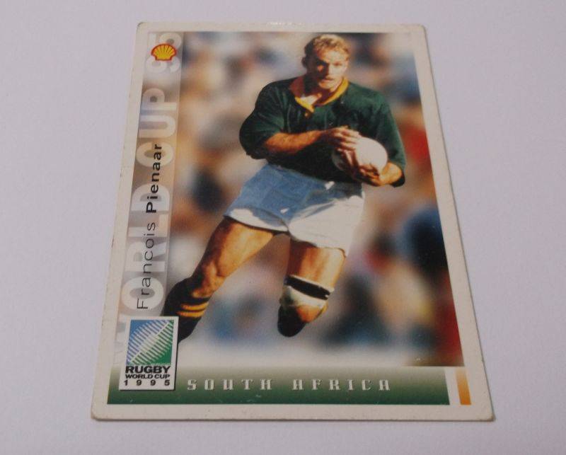 1995 RUGBY WORLD CUP TRADING CARD - SOUTH AFRICA - FRANCOIS PIENAAR
